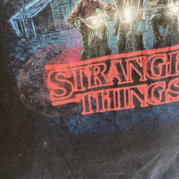 Stranger things mens size L tee shirt black - Picture 2 of 7